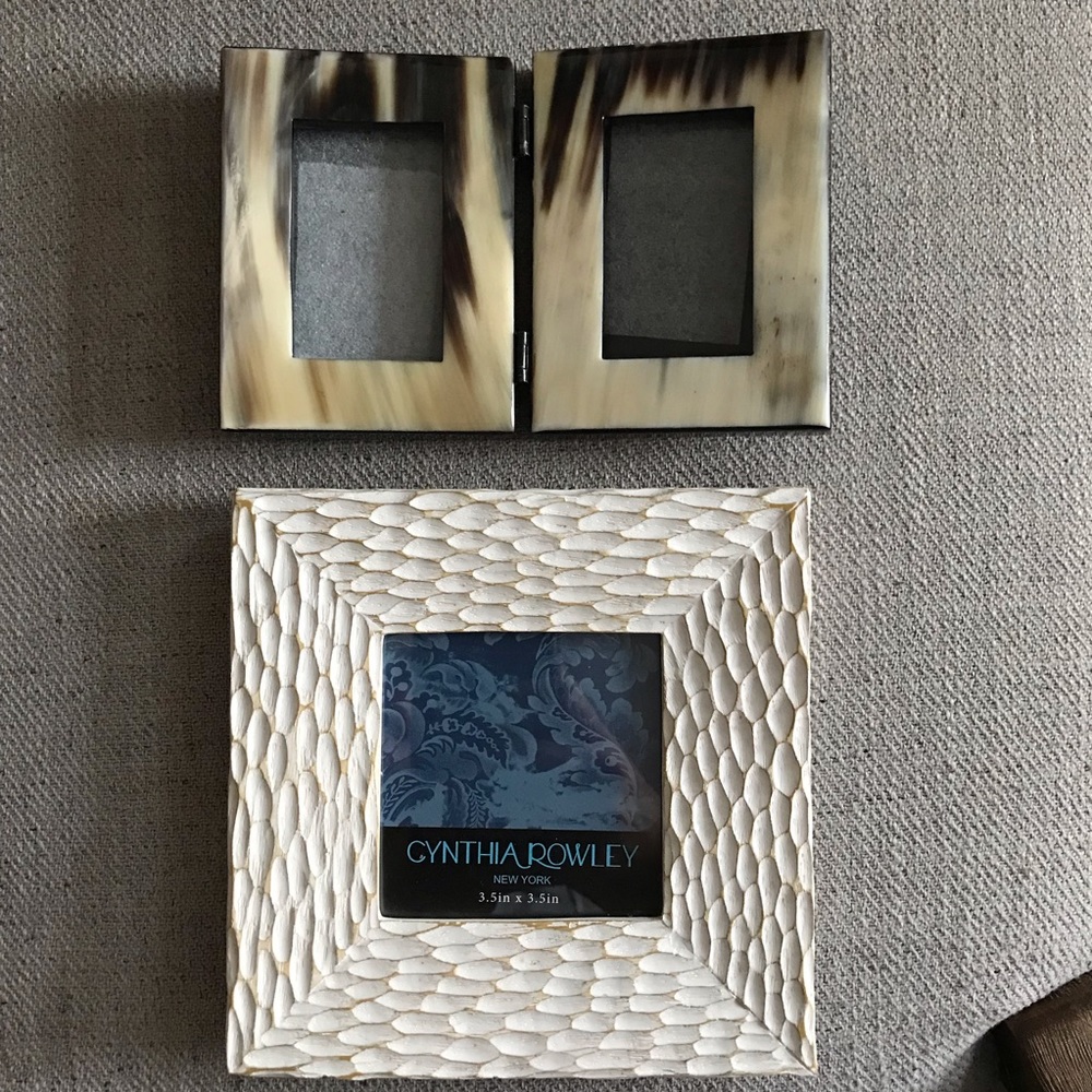 Designer picture frames (Crate and Barrel) (Cynthia Rowley)